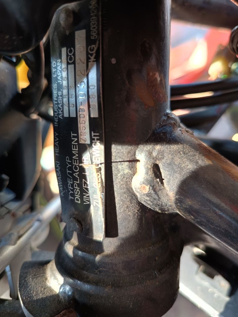 Części kawasaki zephyr 550 750 silnik wydech lagi wiązka moduł zacisk