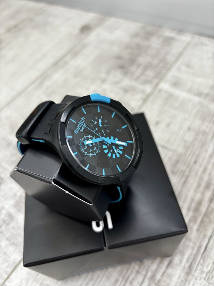Годинник Swatch checkpoint blue