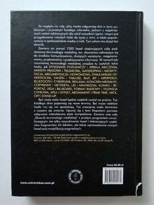 SŁOWNIK terminologii medialnej, Walery PISAREK, UNIKAT!