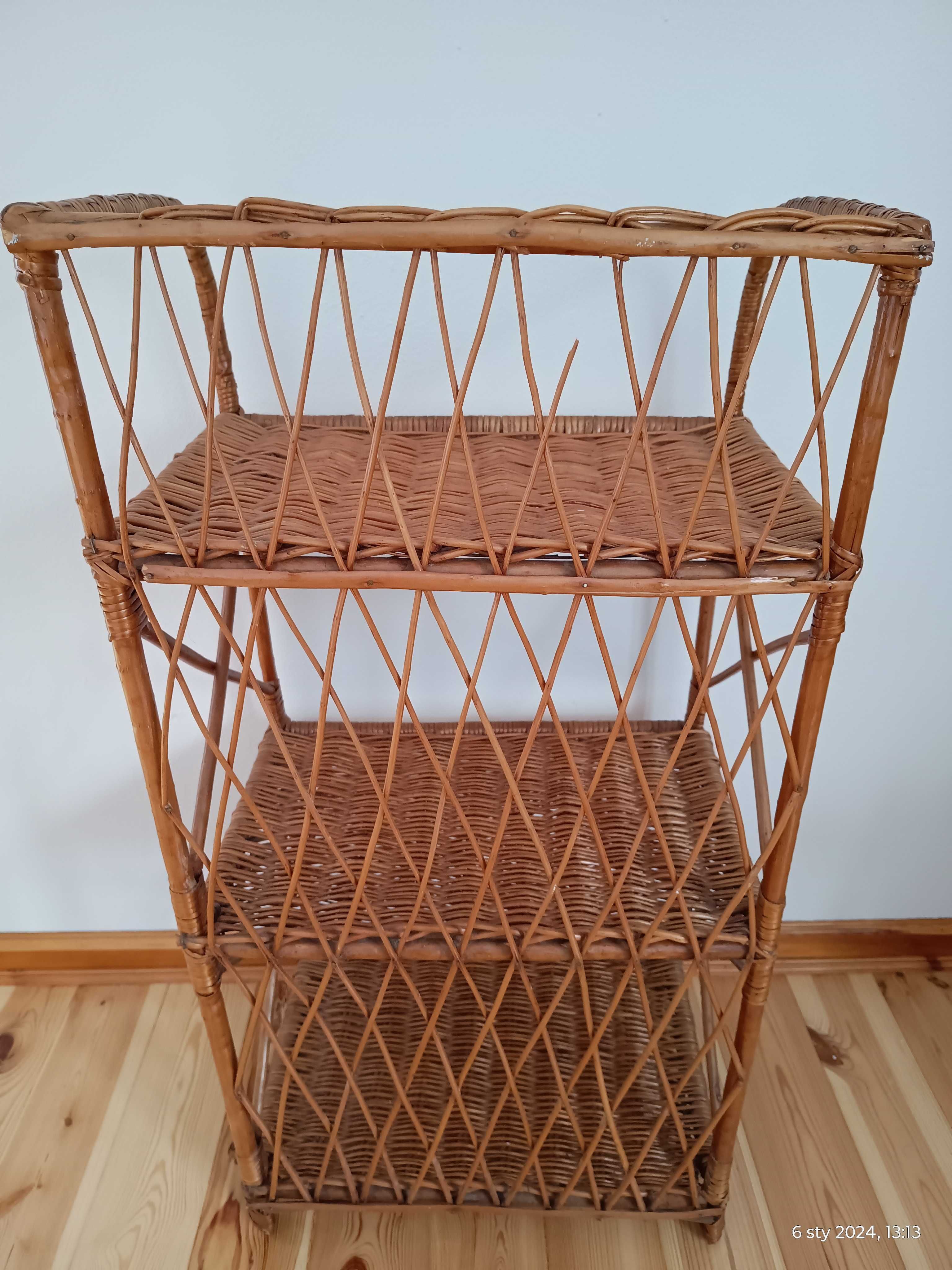 Regał wiklinowy Rattan