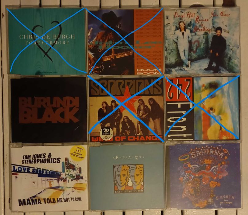 71 CD Singles de Hard Rock, Alternative Rock/Metal e Pop/Rock