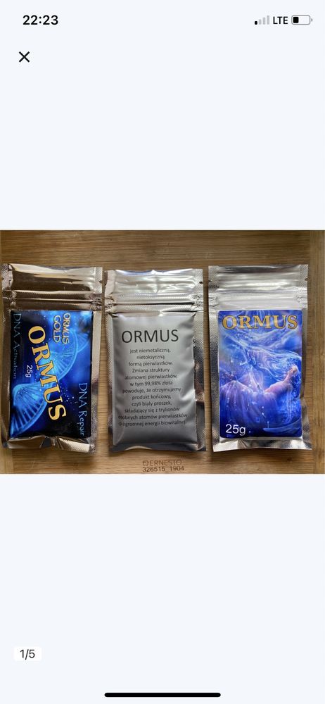 Ormus 25 g ,o wielkiej energii z czakramu .