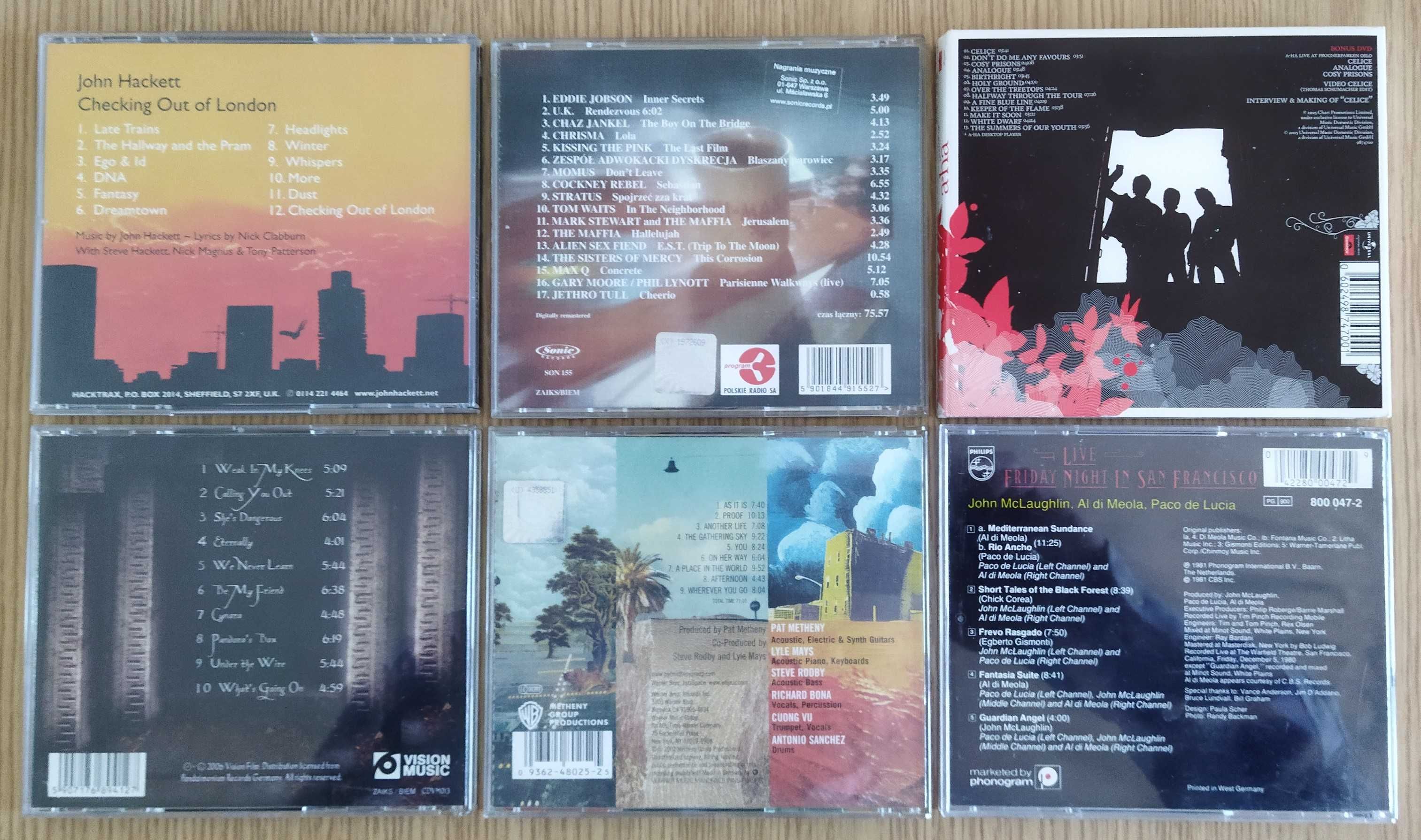 Płyty CD (rock progresywny, pop, inne gatunki)