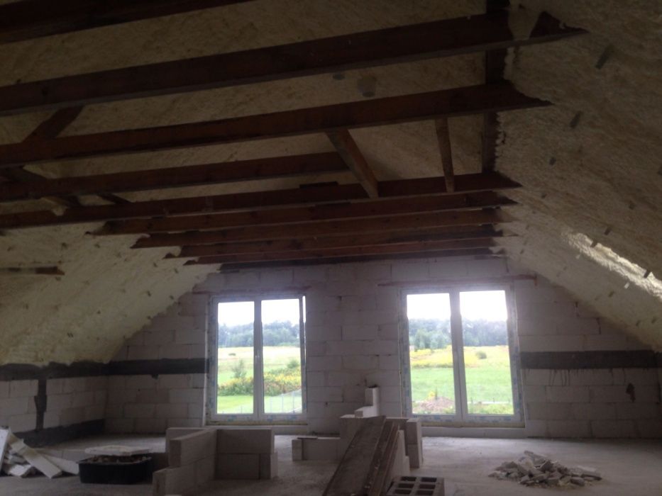 Ocieplenie pianą PUR dachu, piana PUR WIESZAKI GRATIS, JUŻ OD 65 ZL/M2