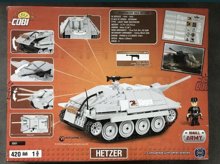 Klocki cobi 3001 czołg Hetzer