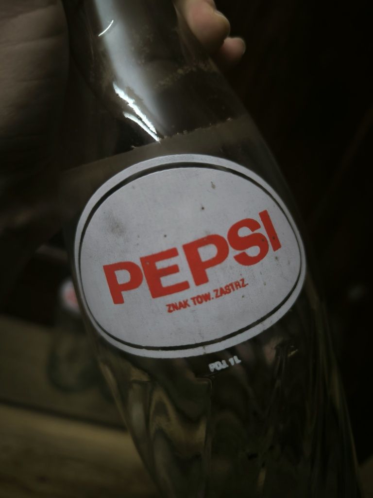 Butelka cola Pepsi PRL butelki old style 1l 6 sztuk kolekcjonerska
