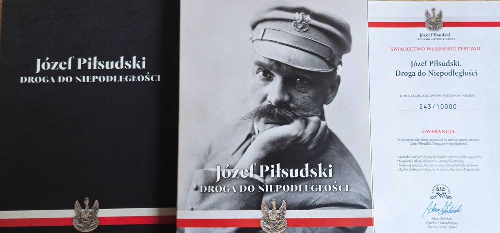 Józef Piłsudski Droga do Niepodległości - Zestaw 15 medali