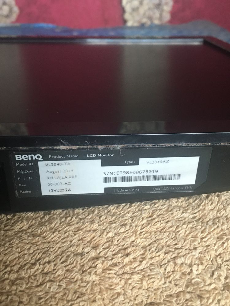 Benq VL2040  діагональ 19.5