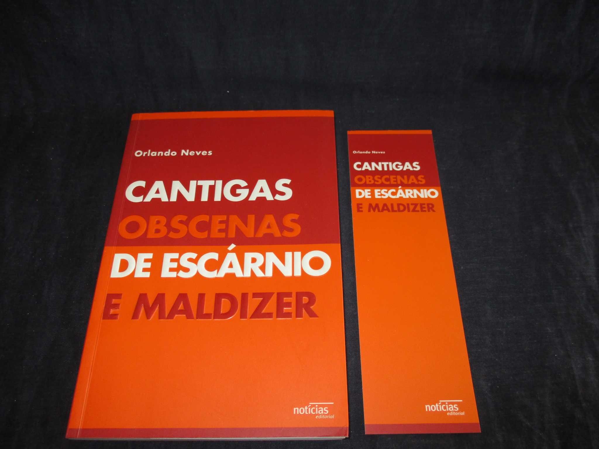 Livro Cantigas Obscenas de Escárnio e Maldizer Orlando Neves