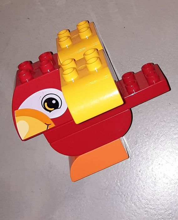 Fajne i wesołe Papuga i pierwsze ciastka Lego duplo jak nowe!