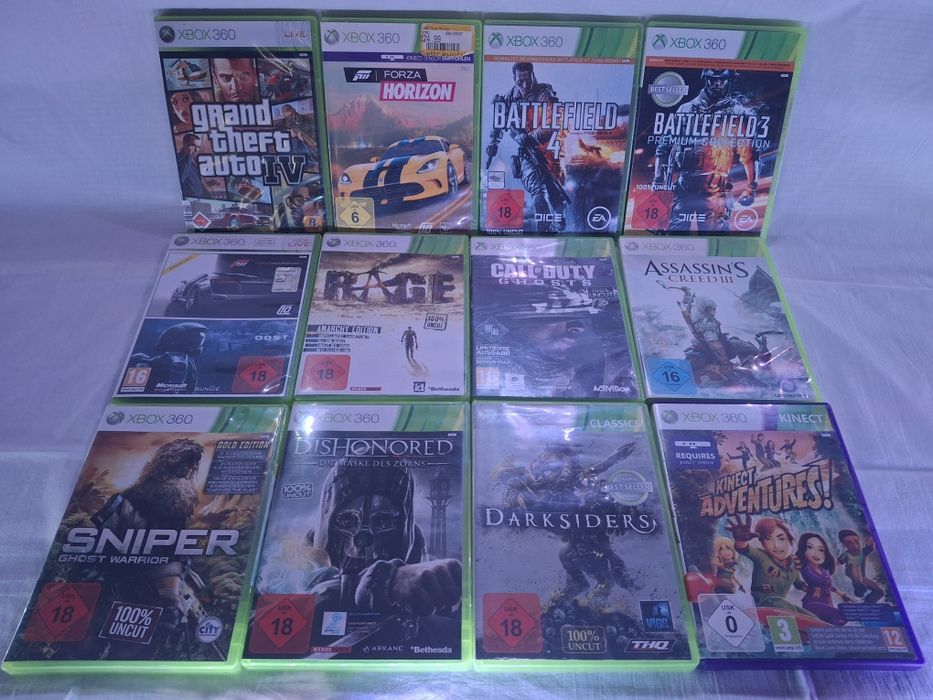 Xbox 360 S (Slim) Black 250 GB + 18 ІГОР! Повний Комплект