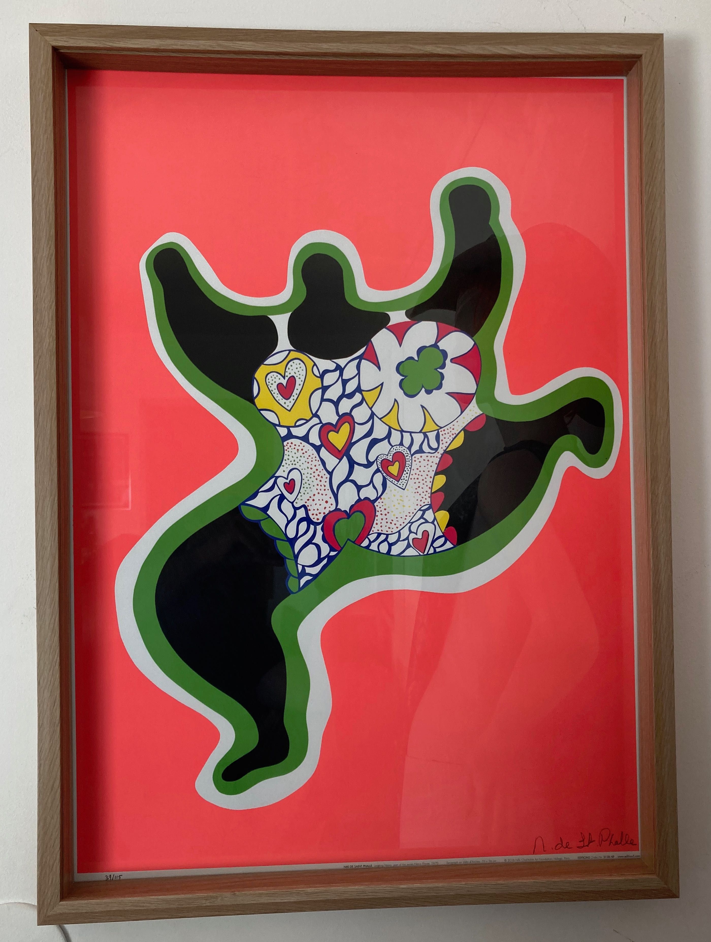 Serigrafia de Niki de Saint Phalle - "Les fiancés de Knokke"