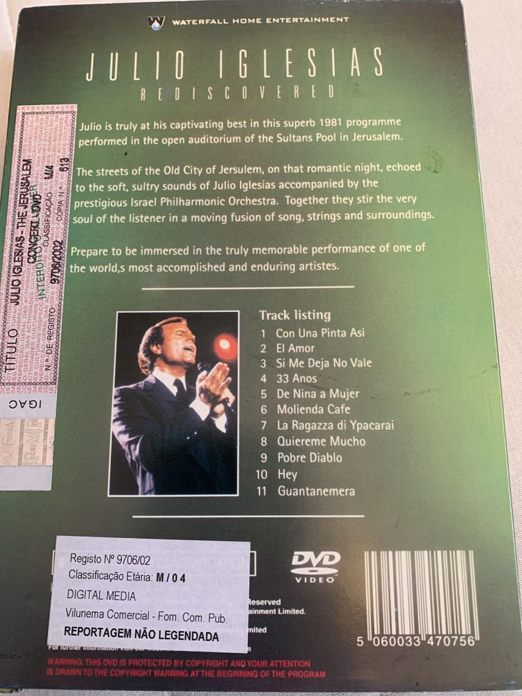 DVD Julio Iglesias - Rediscovered