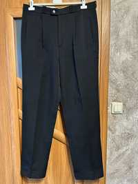 Czarne spodnie garniturowe męskie Eles 96/182