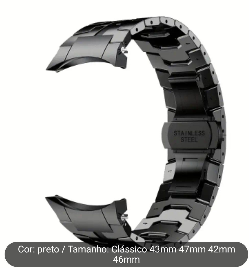 Bracelete metal para samsung watch 4 5 6