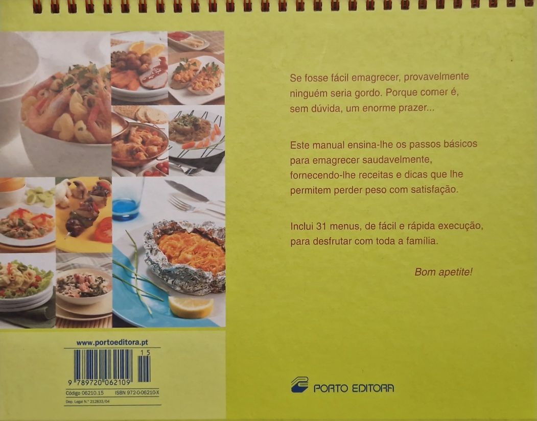 Livro culinária de Paula Veloso (dieta)