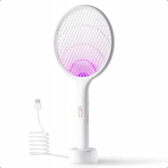 Elektryczna Łapka Klapka Packa Pułapka Na Muchy Owady UV
