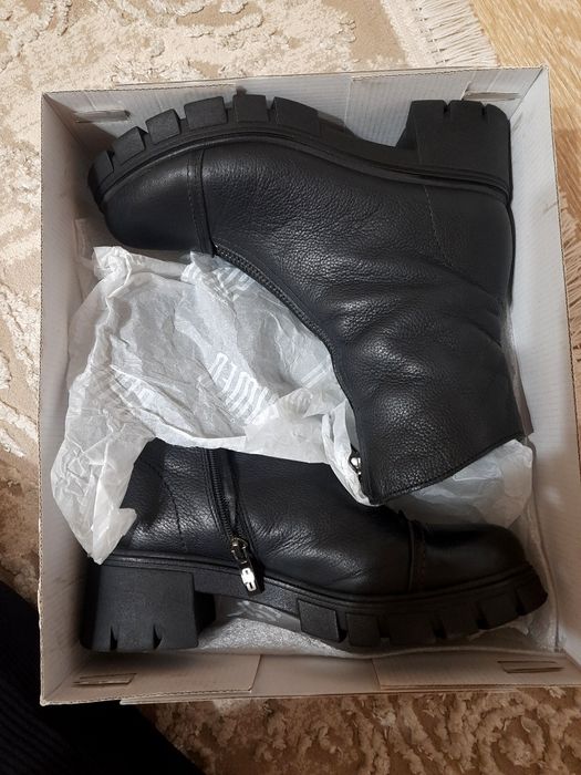 Чобітки ботінки шкіра утеплені