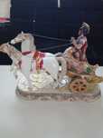 rydwan konie antyk porcelana unikat