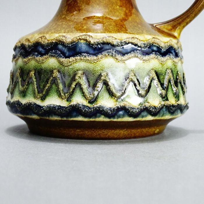 lata 60 piękny ceramiczny wazon fat lava