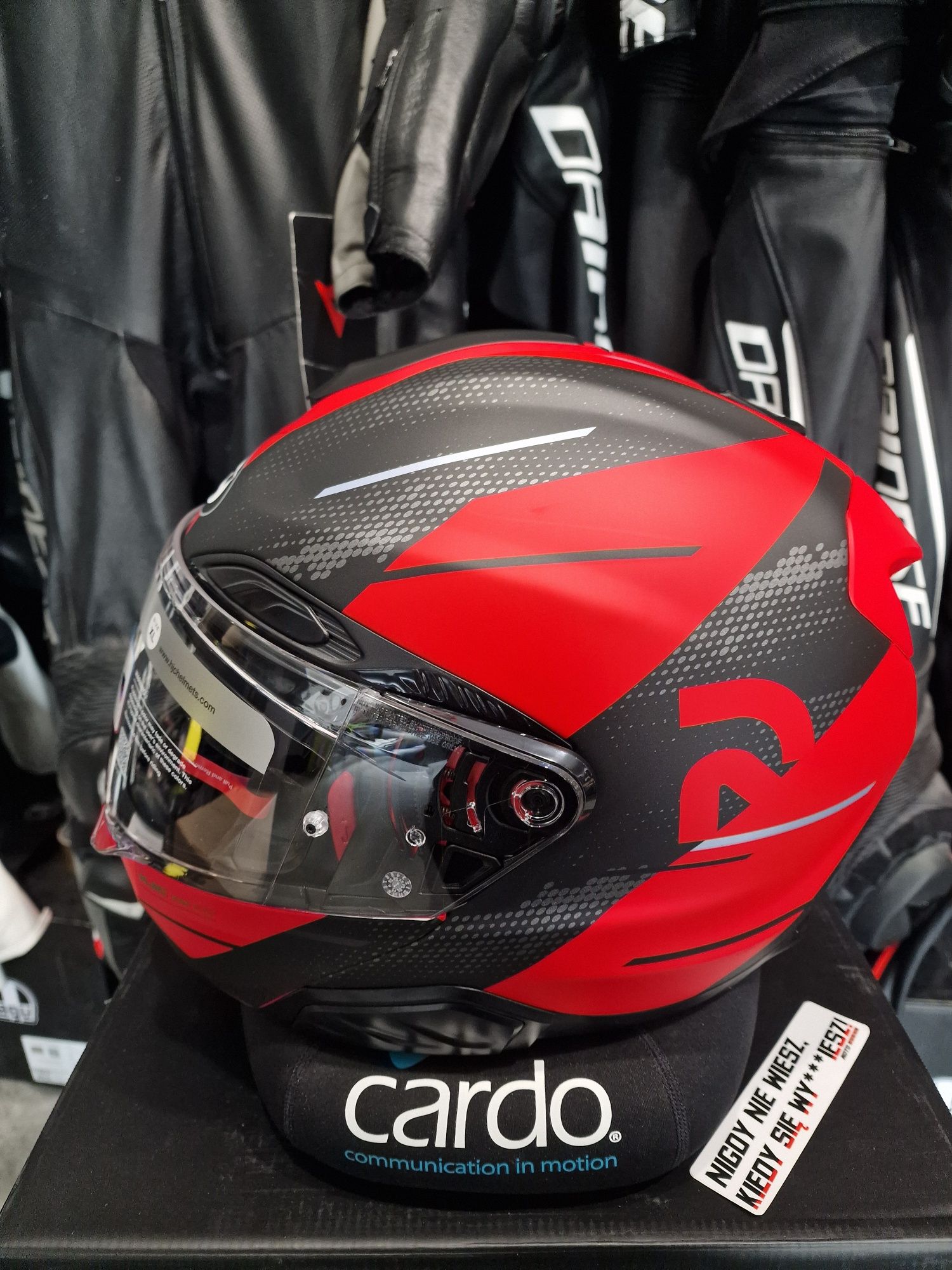 Kask motocyklowy HJC RPHA 91 BLAT MATT red/black roz.S'L'