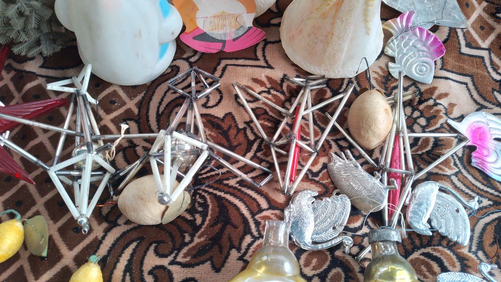 Стариные новогодние игрушки ссср деды морозы