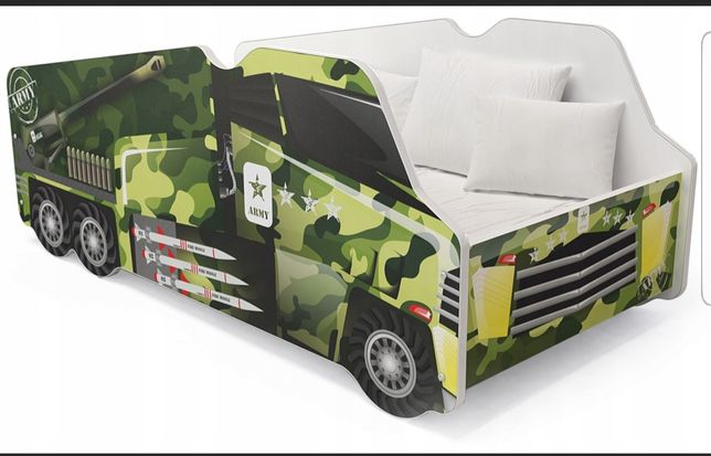 Łóżko Ciężarówka  Armia z materacem
