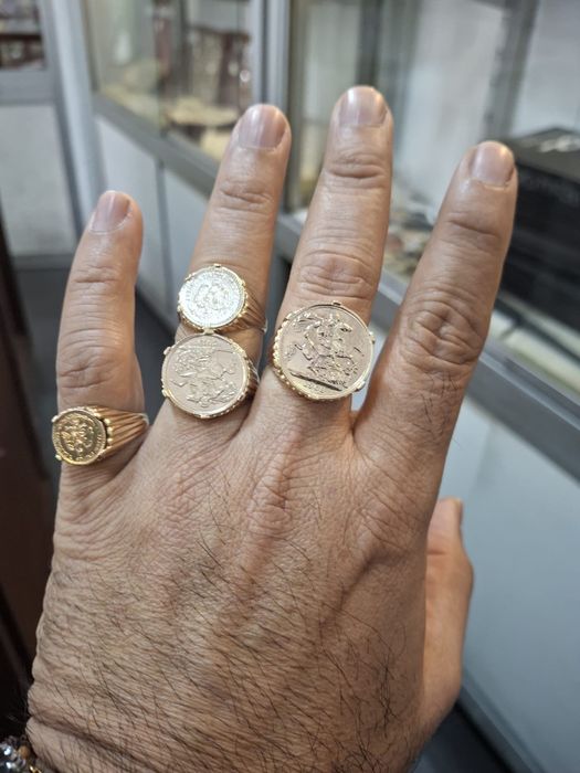 Aneis ouro 9k  novos