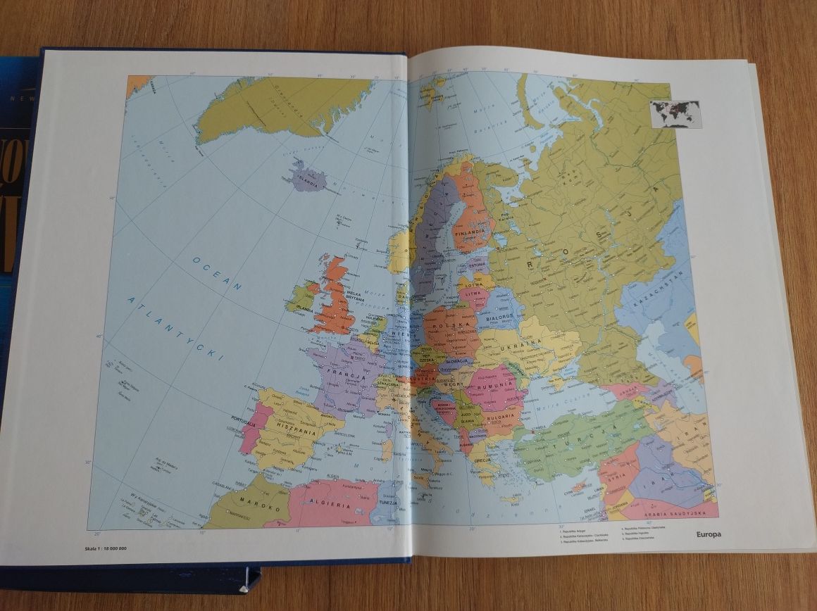 Nowy Atlas świata - piękne wydanie w twardej oprawie