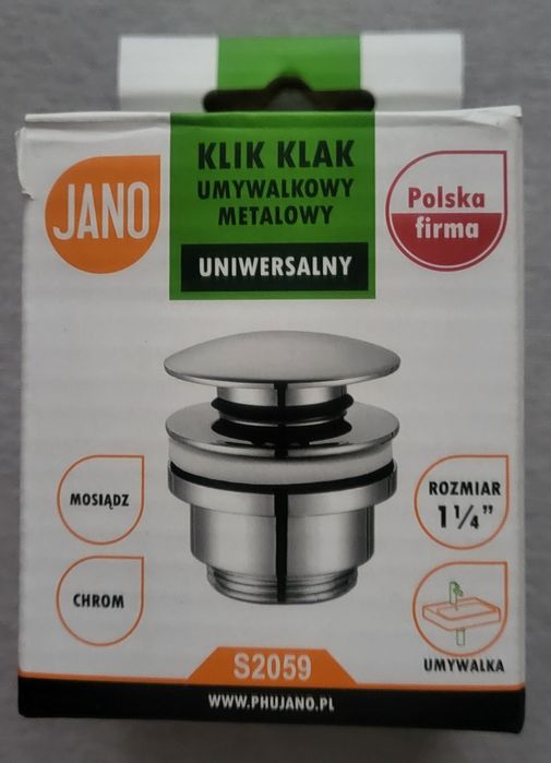 Klik klak umywalkowy uniwersalny