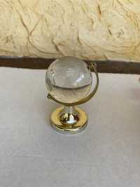 Декоративный мини-глобус настольный стекло