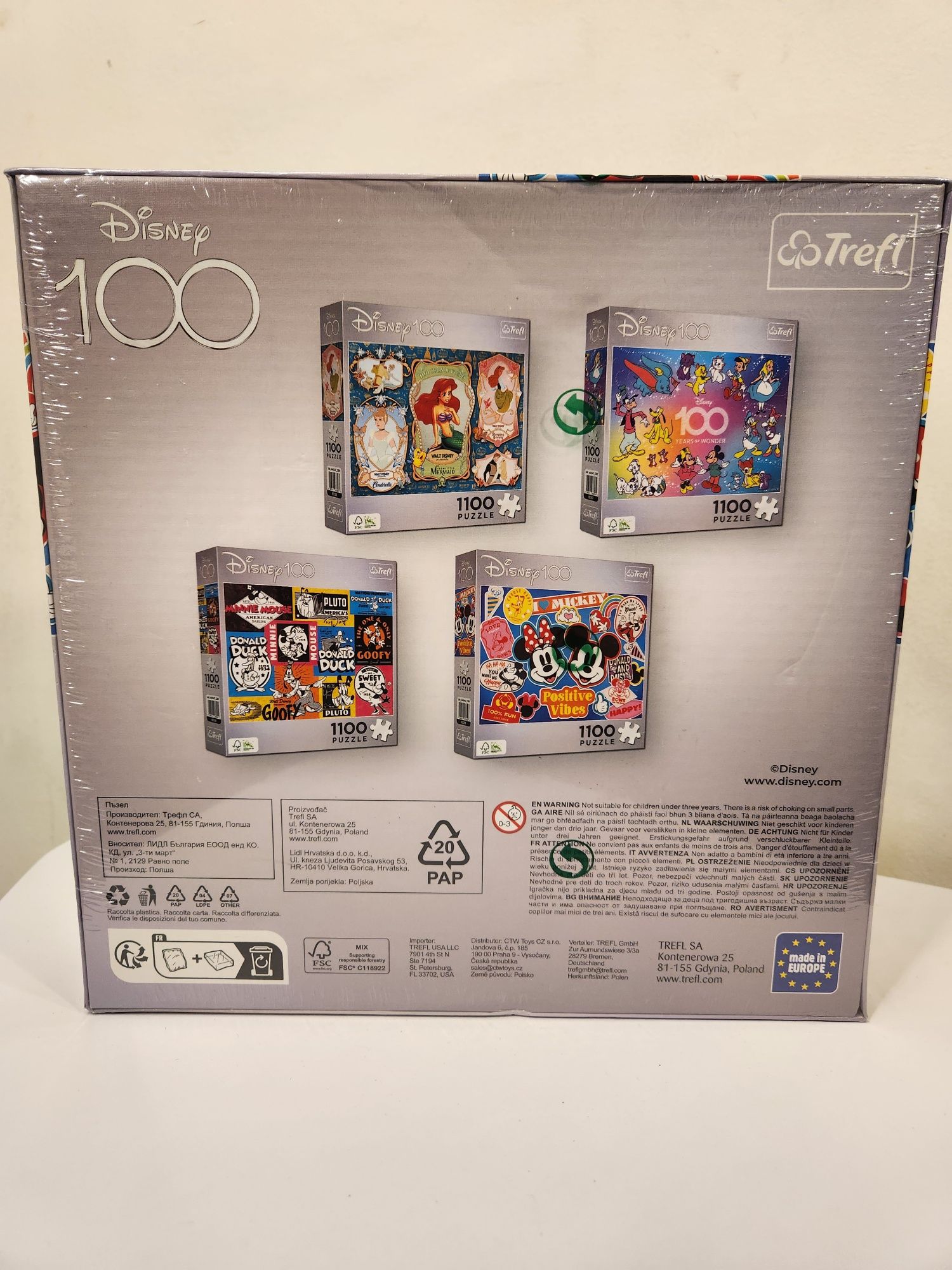 Trefl Puzzle Disney 100 Years of Wonder, 1100 elementów