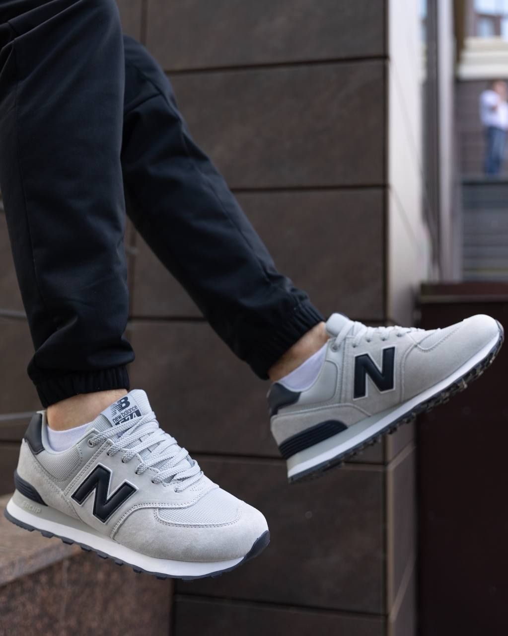 Чоловічі кросівки New Balance 574 Silver Black