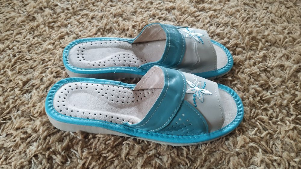 Тапочки шкіряні кімнатні (36-46р)