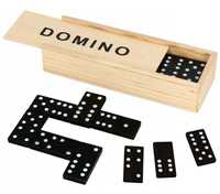 Domino drewniane układanka dla dzieci w pudełku 28ele