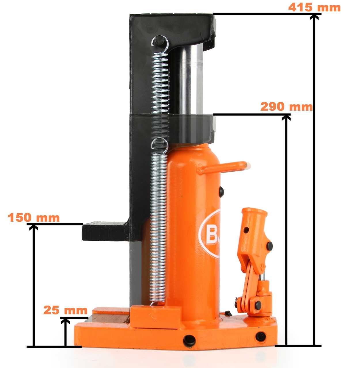 Podnośnik hydrauliczny boczne podnoszenie na pazur 5/10 ton pazurowy