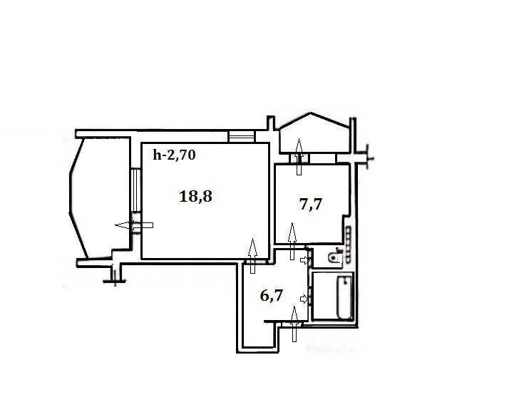 Продам большую 1-ком.квартиру на пос.Котовского. Дом сотовый проект.