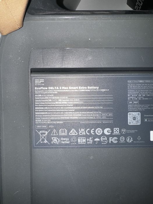 EcoFlow Delta Max + дод. батарея. Сумарна ємність 4000 Вт·год