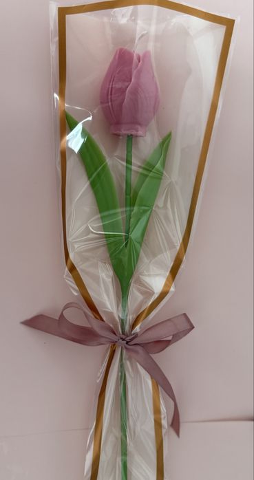Tulipany świeca sojowa