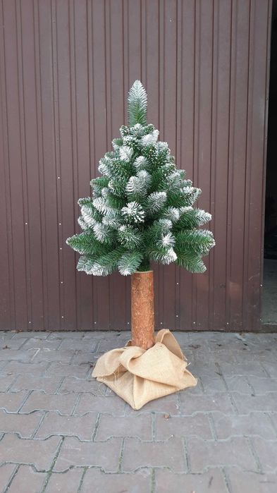 Choinka sztuczna 120cm - Sosna Diamentowa na pniu