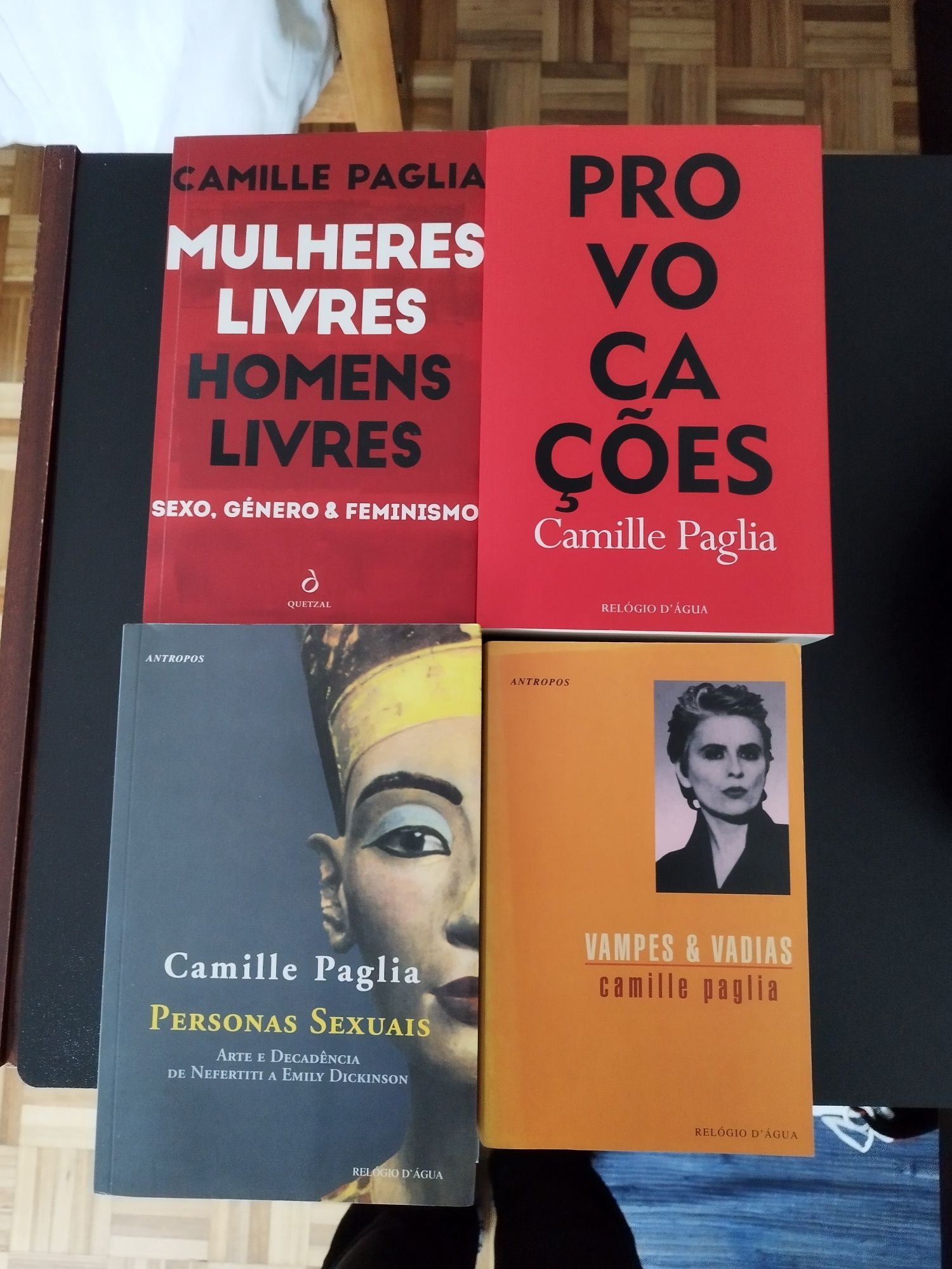 Camille Paglia, todos os livros editados em Portugal c/portes incluíd