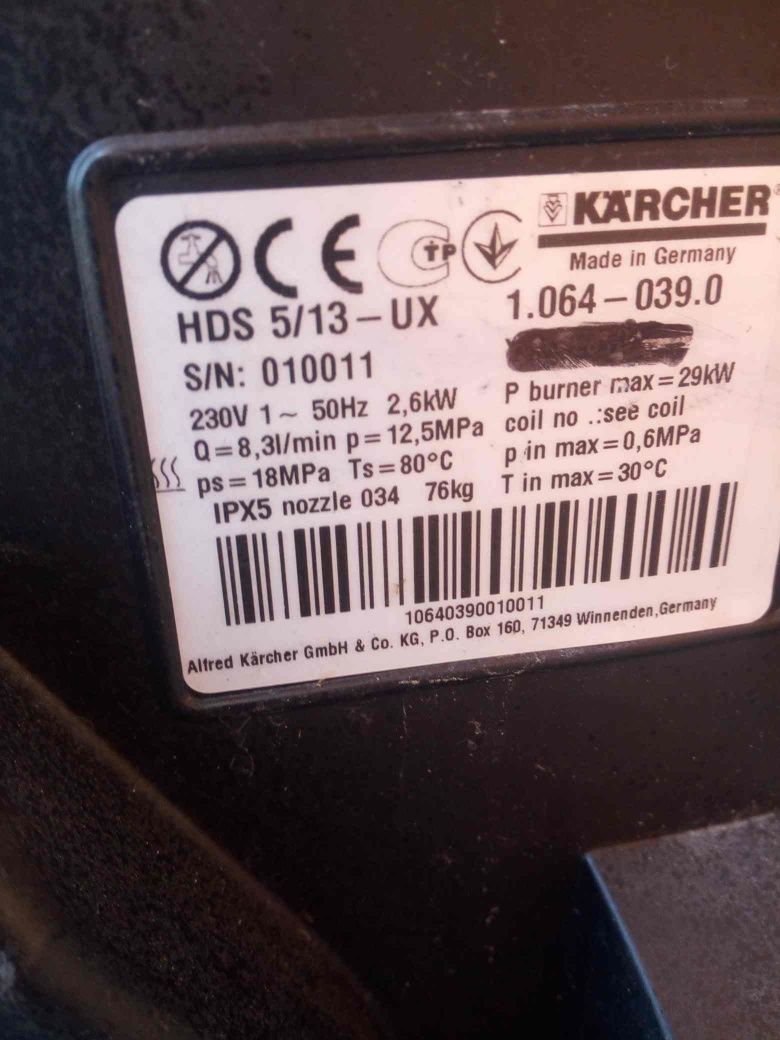 Myjka ciśnieniowa Karcher HDS 5/13 UX