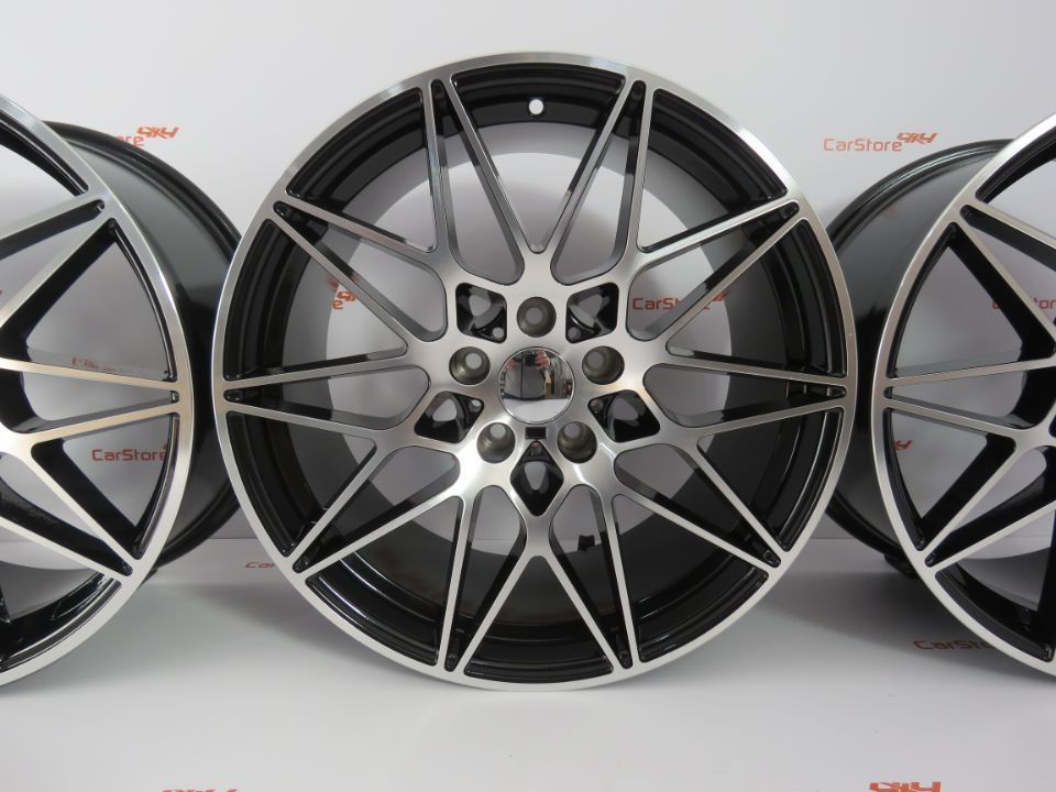 Jantes Look Bmw M4 GTS 18 x 8.5 et35 + 9.5 et 40 5x120 Pretas + Polida