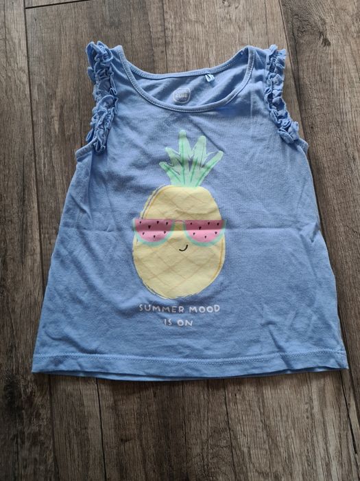 Bluzka koszulka bez rekawkow dziecieca cool club 86 ananas