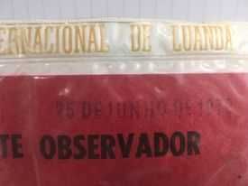 Braçadeira de "Observador" Autódromo de Luanda 25/06/1972