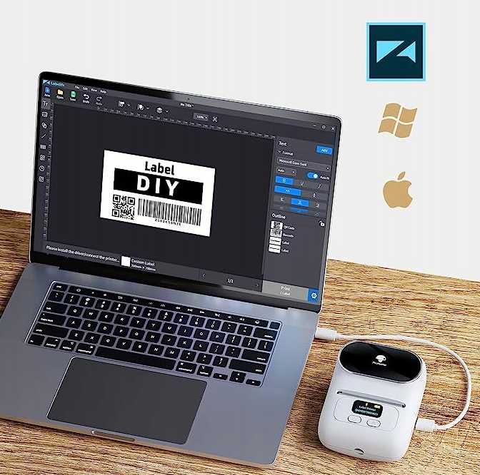 Phomemo Drukarka Termiczna Samoprzylepnych Etykiet Naklejek - OKAZJA