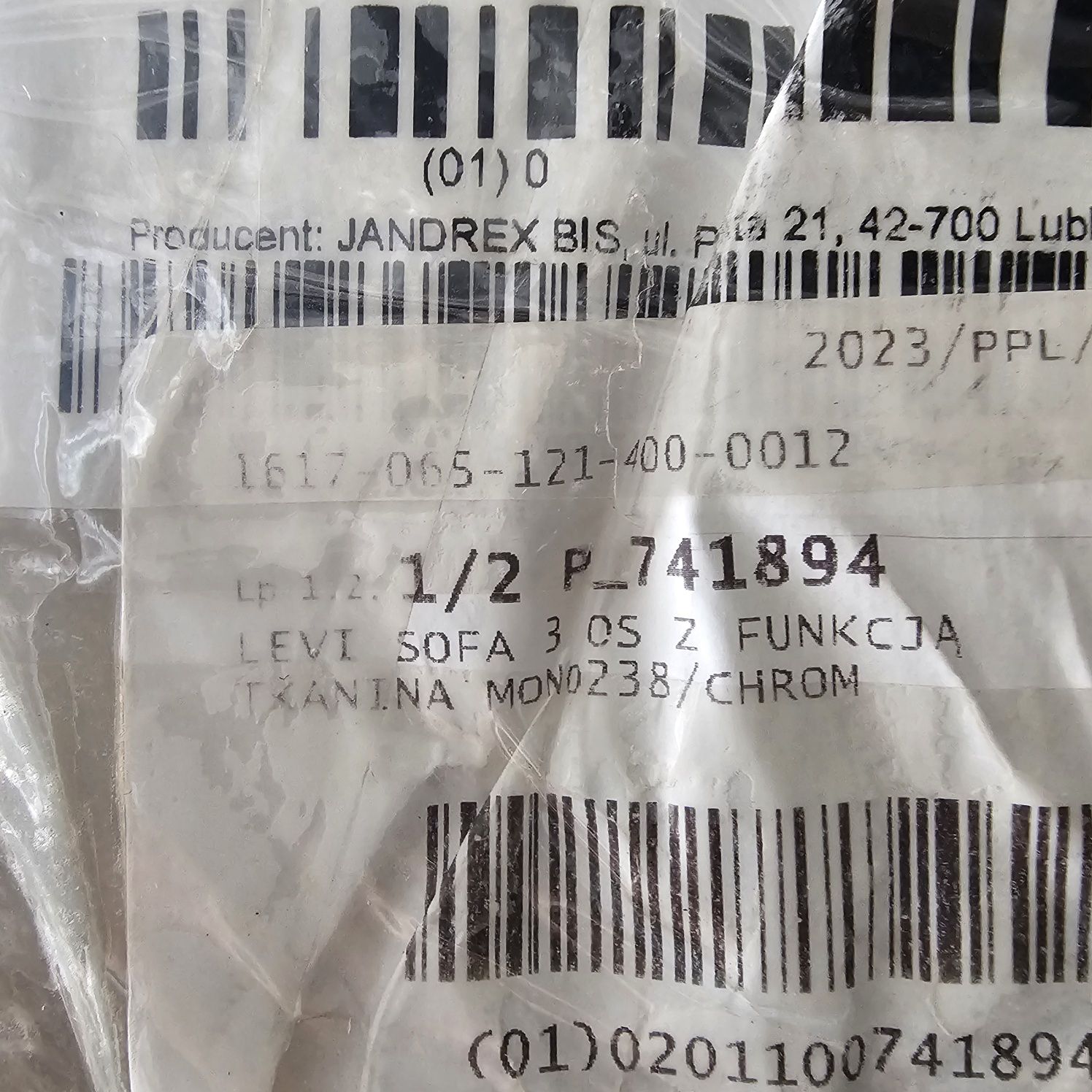 Nowa rozkładana sofa Levi z funkcją spania 
Sofa rozkładana turkusowa