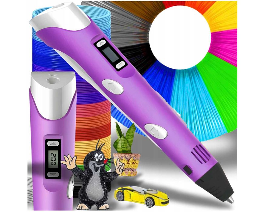 Magiczny Długopis Pisak Drukarka 3D Pen 10m Wkłady PLA Prezent 2025