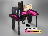 Стол Геймерский с Подсветкой RGB. Геймерський стіл. Стіл для блогера