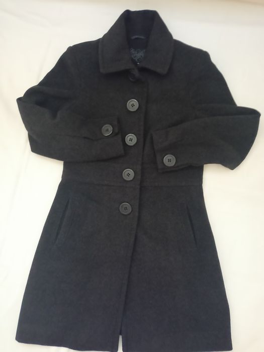 Zabaione zimowy wełniany płaszcz damski rozmiar 38